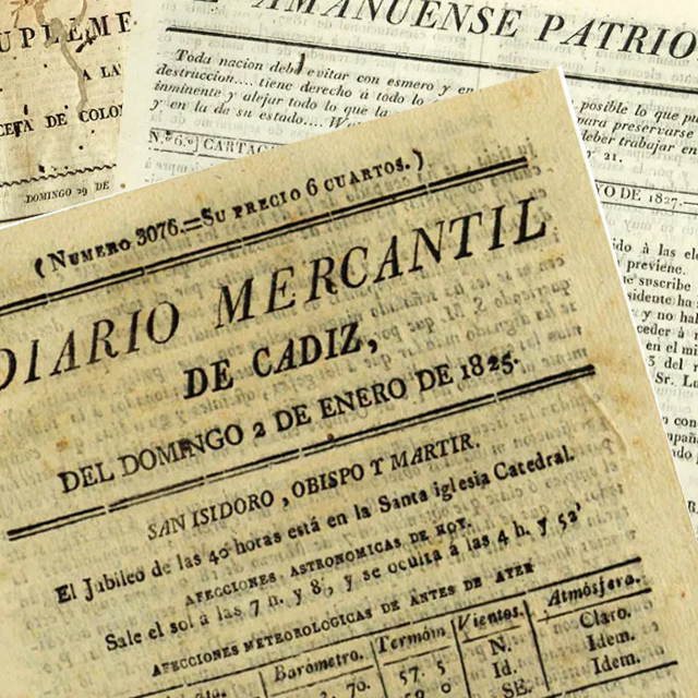 Presentamos nueva colección: Prensa del Siglo XIX – República de Colombia (1820-1830) – Cádiz/Cartagena/Bogotá/Buenos Aires/Lima/Quito